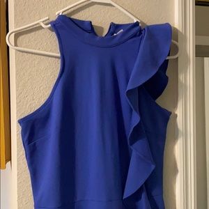 Blue midi dress